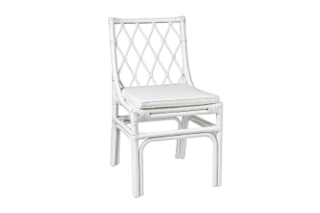 Picture of BRIGHTON Teak Wood & Rattan Dining Chair (Off White)