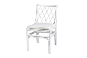 Picture of BRIGHTON Teak Wood & Rattan Dining Chair (Off White)