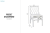 Picture of BRIGHTON Teak Wood & Rattan Dining Chair (Off White)
