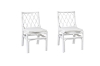 Picture of BRIGHTON Teak Wood & Rattan Dining Chair (Off White)
