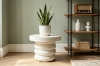 Picture of STRUGLE Mungur Wood Plant Stand (Off White)