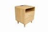 Picture of LINEA 2-Drawer Nightstand with Charging Station (Natural)