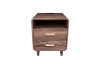 Picture of LINEA 2-Drawer Nightstand with Charging Station (Brown)
