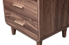 Picture of LINEA 2-Drawer Nightstand with Charging Station (Brown)