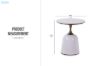 Picture of ORIN D19.5" Sintered Stone Top Side Table