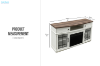 Picture of BRAMBLE 59" TV Stand with Electric Fireplace & LED Lighting