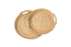 Picture of SEDONA Round Rattan Woven Tray - Set of 2