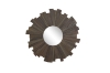 Picture of PILEA Round Teak Wood Mirror/Wall Art