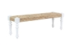 Picture of NEVADA 55" Full Grey Kubu Original Weave Seat Bench with Solid Acacia Wood Legs (Natural)