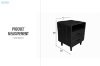 Picture of LINEA 2-Drawer Nightstand with Charging Station (Black)