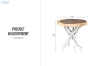 Picture of LIBERTE D22" Round Side Table with Mungur Wood Top and Teak Branch Base