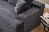 Picture of ASHFORD Fabric Sectional Compressed Sofa (Grey) - Chaise Facing Left