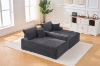 Picture of ASHFORD Fabric Sectional Compressed Sofa (Grey)
