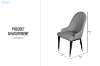 Picture of MILDA Dining Chair (Dark Grey)