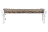 Picture of NEVADA 55" Full Grey Kubu Original Weave Seat Bench with Solid Acacia Wood Legs