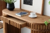 Picture of RILMOND 47" Reclaimed Pine Wood Desk and Barrel Stool Set