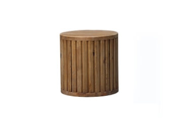 Picture of RILMOND Reclaimed Pine Wood Round Stool/Side Table