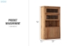 Picture of LUMBER 43.5"x71" Reclaimed Pine Wood Display Storage Cabinet