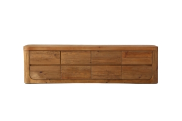 Picture of LUMBER 78.5" 8-Drawer Reclaimed Wood TV Stand