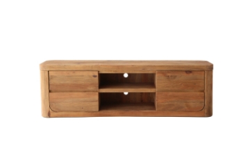Picture of LUMBER 71" 4-Drawer Reclaimed Pine Wood TV Stand