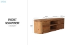 Picture of LUMBER 71" 4-Drawer Reclaimed Pine Wood TV Stand