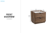 Picture of MERRINA 2-Drawer Bedside Table with Sintered Stone Top