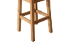 Picture of COMER Reclaimed Pine Wood Bar Chair with Footrest