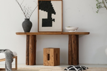 Picture of LUMBER 71" Reclaimed Pine Wood Console Table