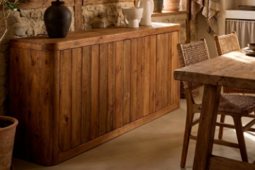 Picture of LUMBER 4-Door Reclaimed Pine Wood Buffet/Sideboard