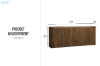 Picture of LUMBER 4-Door Reclaimed Pine Wood Buffet/Sideboard