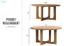 Picture of LUMBER D47"/D59" Reclaimed Pine Wood Round Dining Table 