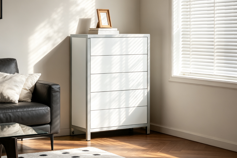 Picture of SKYVIEW 5-Drawer Steel Frame Chest (Silver)