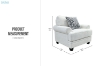 Picture of WESTBROOK Fabric Sofa Range - 1 Seater