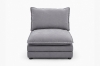 Picture of MELLOW Modular Sectional Sofa Range (Grey) - Armless Chair