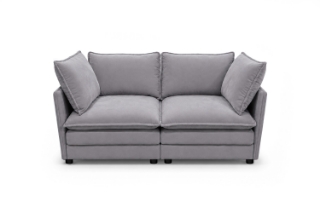 Picture of MELLOW Modular Sectional Sofa Range (Grey) - 2PC Combo Set (LAF Aamchair + RAF Armchair)