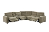Picture of HIGHLAND Dual Motor Power Reclining Sectional Sofa with Storage Console & Swivel Tray Table & Bluetooth Speaker & USB, Type-C Ports - Water Resistant