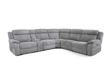 Picture of HOLDEN Power Reclining Sectional Sofa with Storage Console & Cup Holders & USB, Type-C Ports