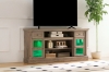 Picture of VANTO TV Stand with Charging Station and LED Lights (Wash Grey)