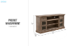 Picture of VANTO TV Stand with Charging Station and LED Lights (Wash Grey)