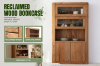Picture of LUMBER 71"x43.5" Reclaimed Pine Wood Display Storage Cabinet