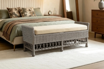Picture of DAPHNIE 55" Original Wicker Weave Bench