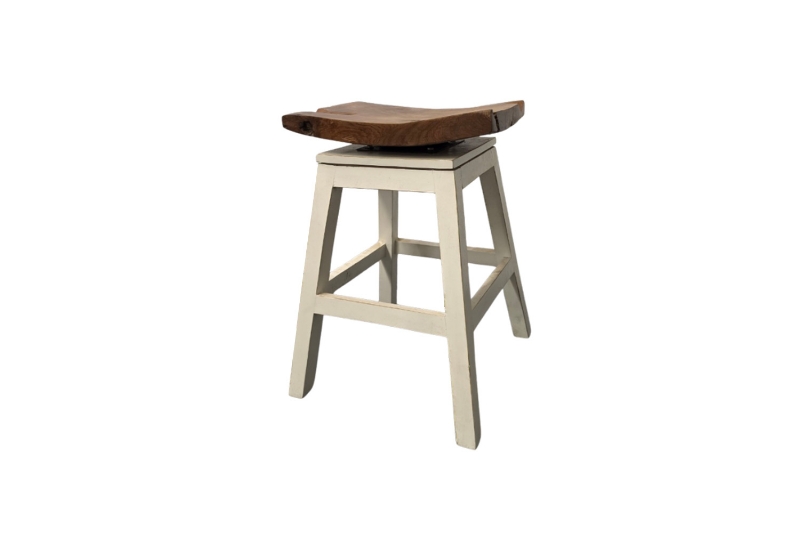 Picture of SANIBEL Solid Teak Wood Bar Stool (Final Sale)