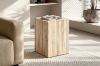 Picture of GRAYSON H24" Solid Teak Wood Pedestal Stand/Side Table