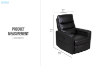 Picture of JERICO Power Reclining 1 Seater Sofa/Armchair/Sofa Lounge Chair