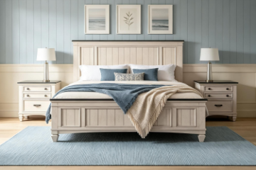 Picture of HOMESTEAD Platform Bed Frame in Queen/Eastern King Size