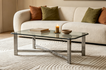 Picture of GLINT 50" Tempered Glass Top Coffee Table