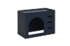 Picture of WESLY Twin-Twin Bunk Bed with Pet‑Friendly Movable Side Cabinet (Dark Blue)