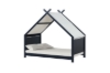 Picture of BLAKE Kids House-Shaped Twin Bed (Dark Blue Frame with Canvas Canopy)