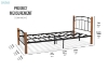 Picture of MINDY Metal Bed Frame - Queen