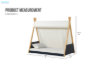 Picture of BRIAN Kids Tent Style Twin Bed (Dark Blue Frame with Canvas Canopy)